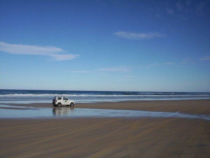 Fraser Island's sandy highway