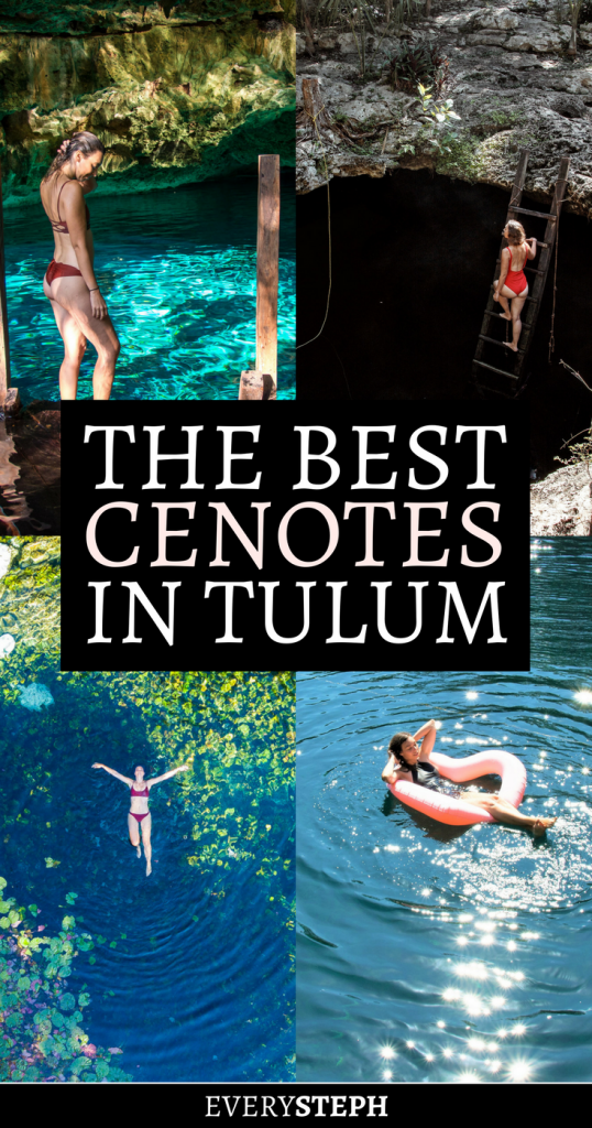 No trip to Tulum is complete without the cenotes! Check out the 5 best cenotes in Tulum that you need to visit if you are dreaming of swimming in caves or among water lilies... trust me, you won't regret it! | cenotes Tulum | best cenotes Riviera Maya | cenotes Yucatan | cenote Mexico | things to do in Tulum Mexico | Tulum cenote caves | cenote Dos Ojos Tulum | cenote Calavera | cenote Zacil Ha | cenote carwash #cenote #tulum - via @everysteph