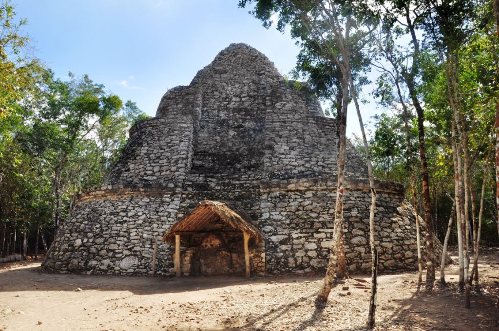 One of the many structures scattered around Coba.