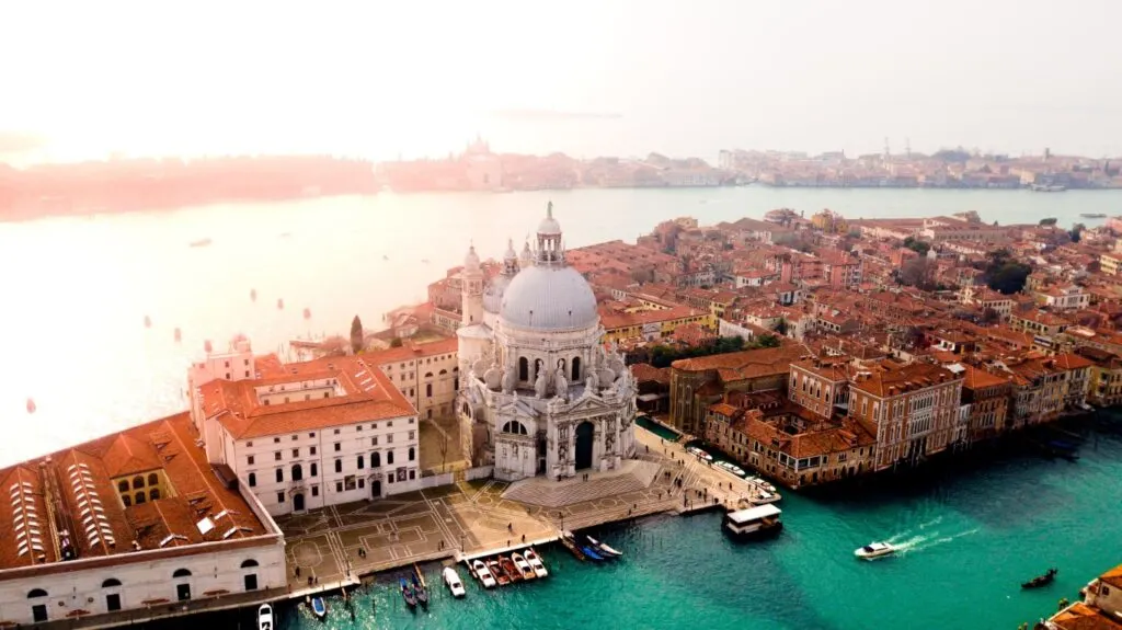 An image of Venice island seen from above