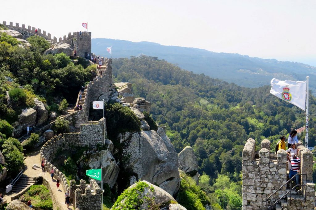 Castle of the Moors, a sintra castle in Portugal.