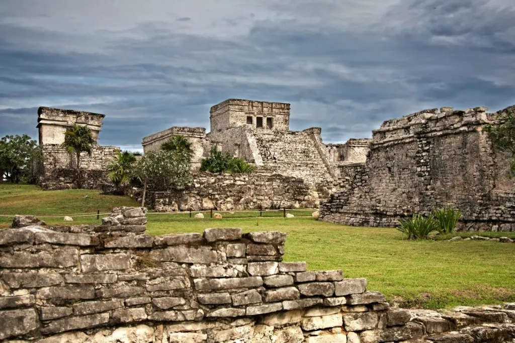 The main pyramid at the Tulum Ruins, inserted in a post about Mayan Ruins near Cancun