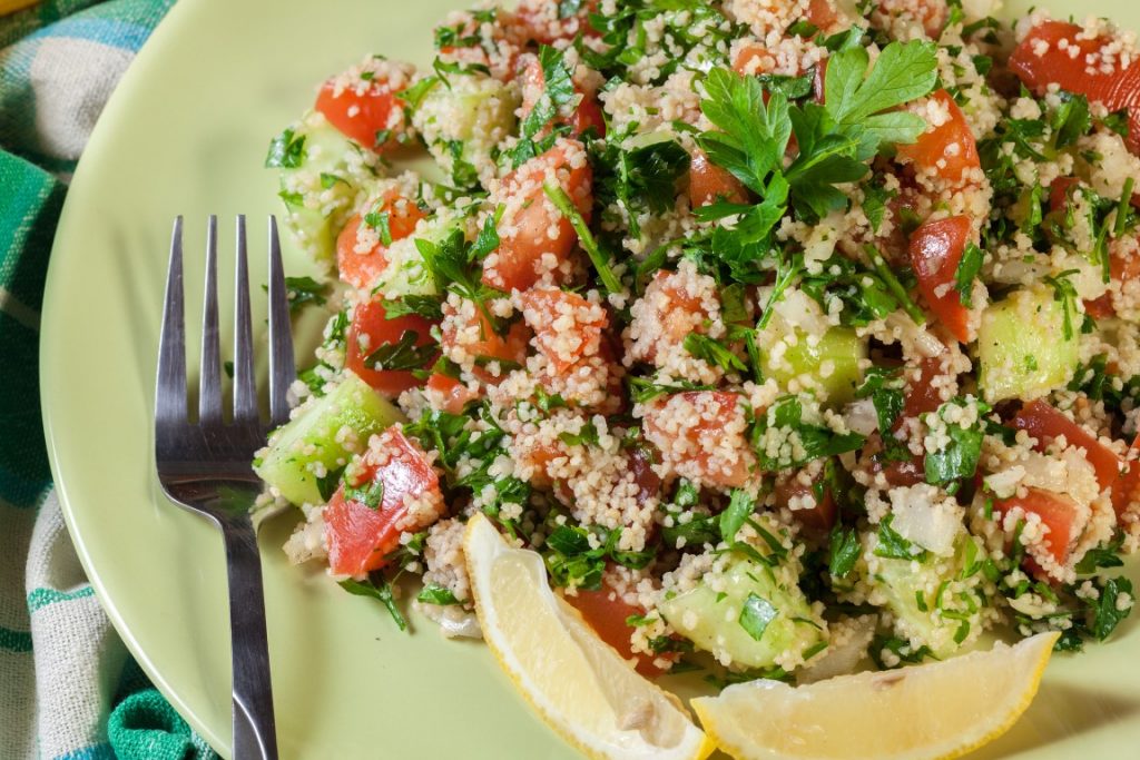 Photo of Tabbouleh, a traditional Emirati food.