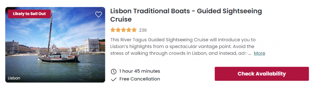 boat tour of lisbon