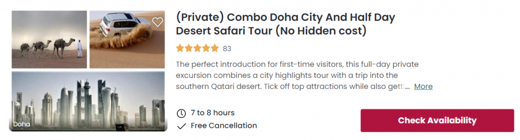 camel safari qatar