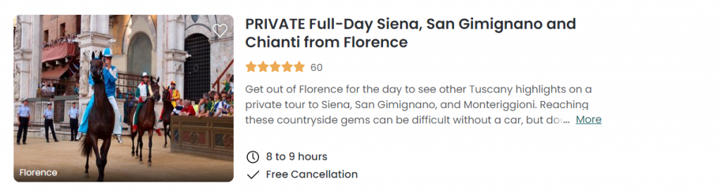 Private Full Day Siena, San Gimignano and Chianti from Florence 