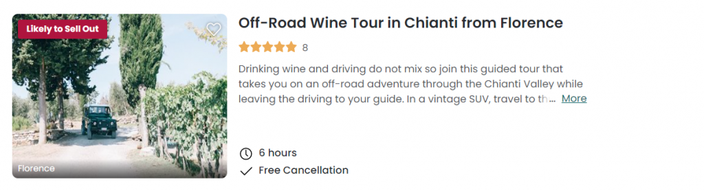 Off-Road Wine Tour in Chianti from Florence 