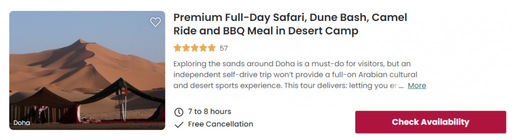 about desert safari qatar