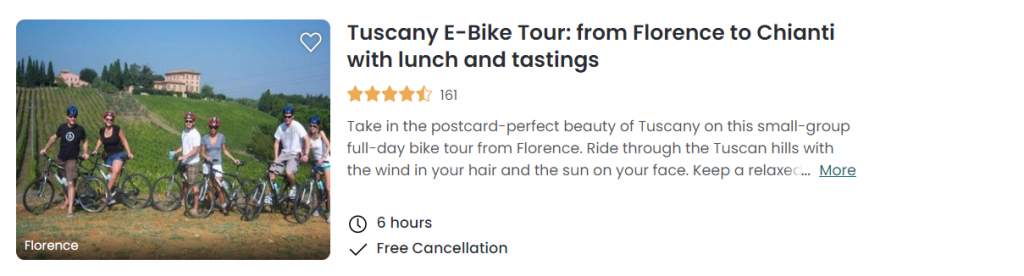 Tuscany E-Bike Tour: from Florence to Chianti with Lunch and Tastings