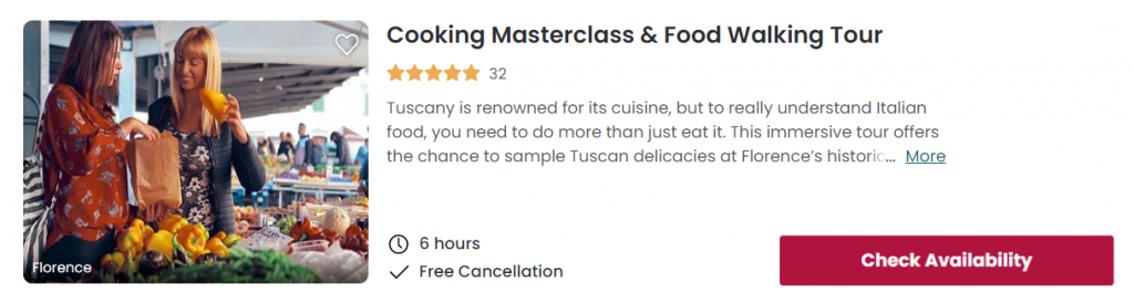 Cooking Masterclass & Food Walking Tour 
