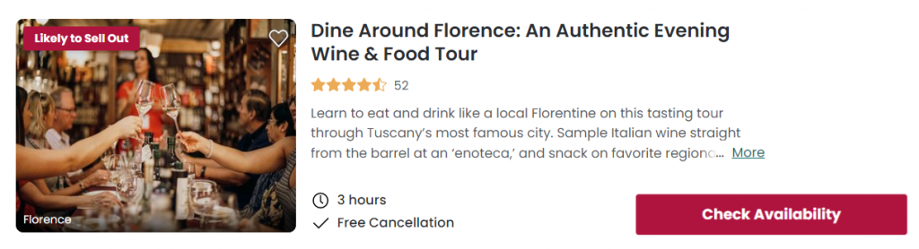 Dine around Florence: An Authentic Evening Wine & Food Tour 