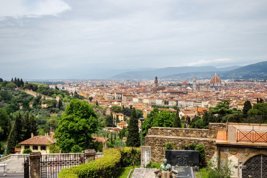 The city of Florence seen from San Minato al Monte viewpoint