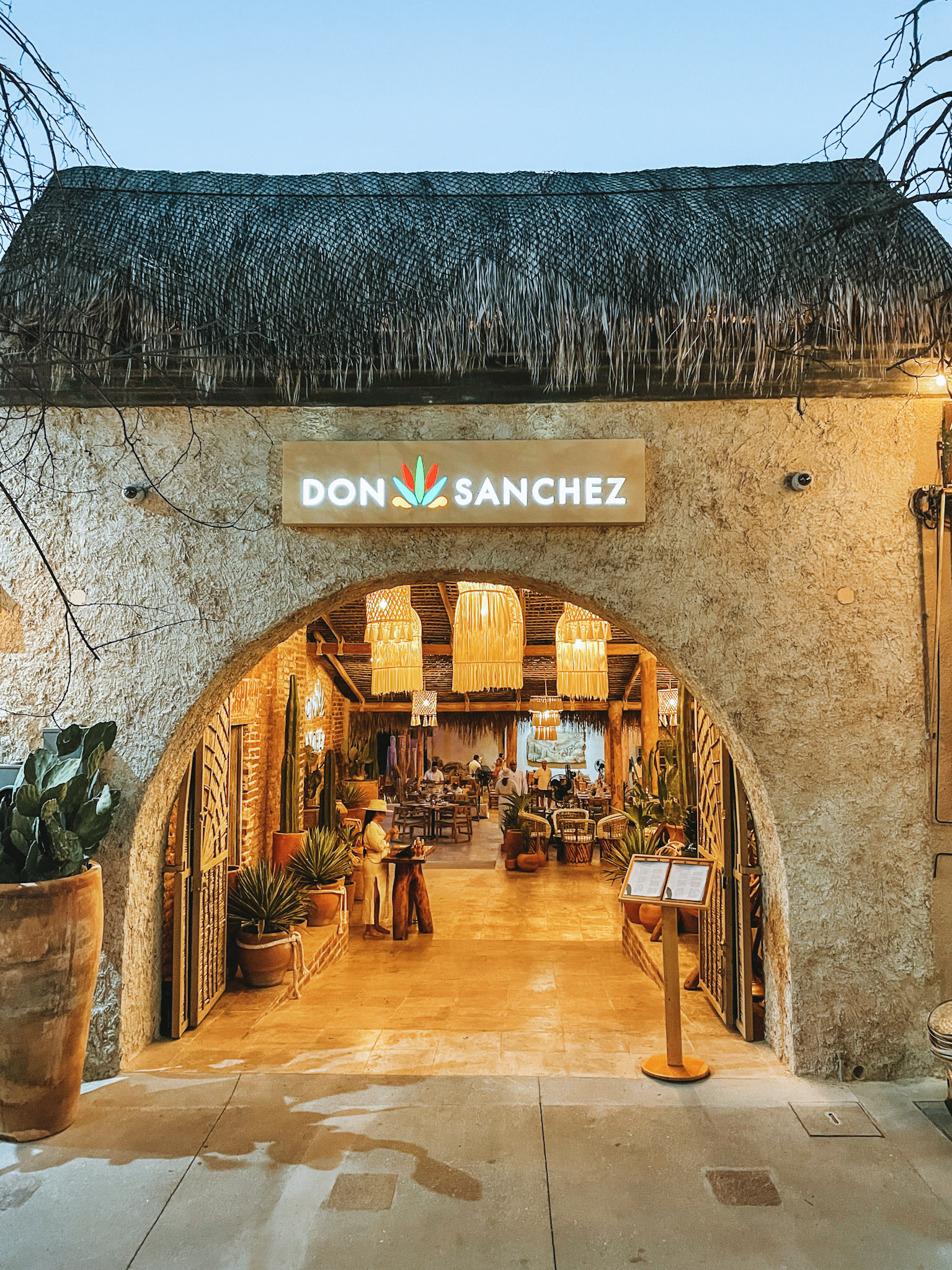 The entrance to Don Sanchez restaurant in Los Cabos 