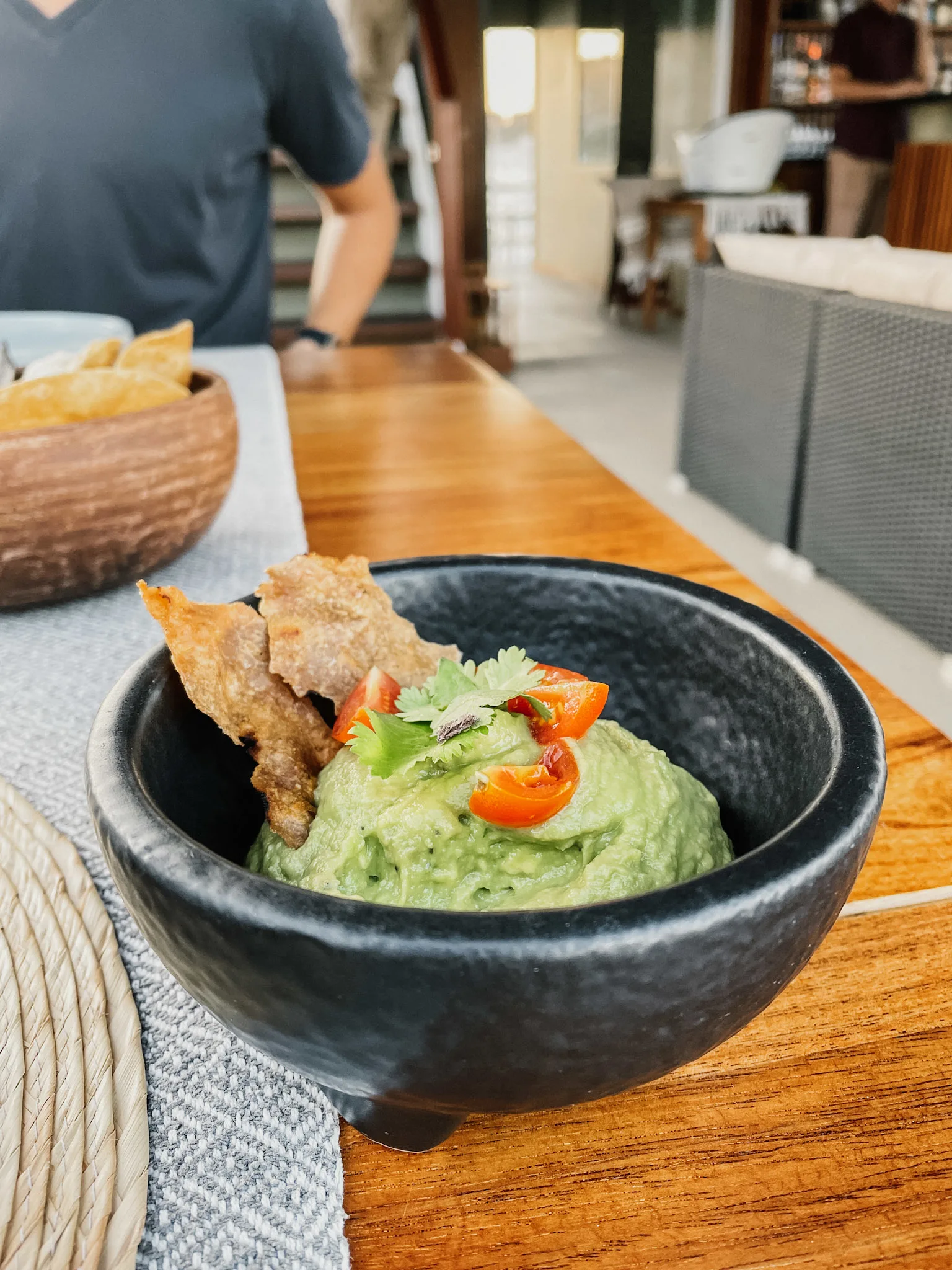 A close up image of guacamole