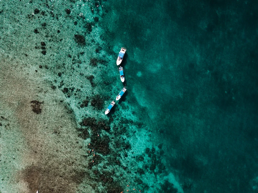 Drone image of Sian Kaan taken during one of the best Sian Kaan tours