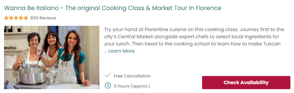 Wanna Be Italiano - the original cooking class & market tour in Florence