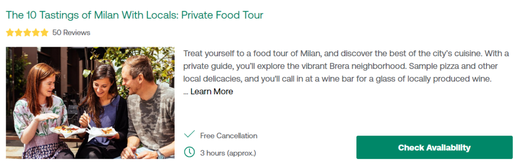 The 10 Tastings of Milan With Locals: Private Food Tour 