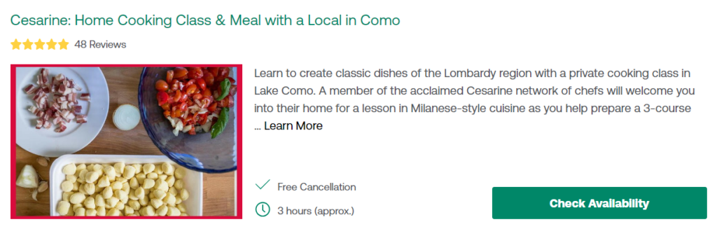 Cesarine: Home Cooking Class & Meal with a Local in Como