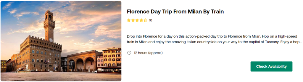 Florence Day Trip From Milan By Train