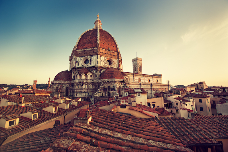 Santa Maria del Fiore Cathedral, financed by the Medici family in Florence.