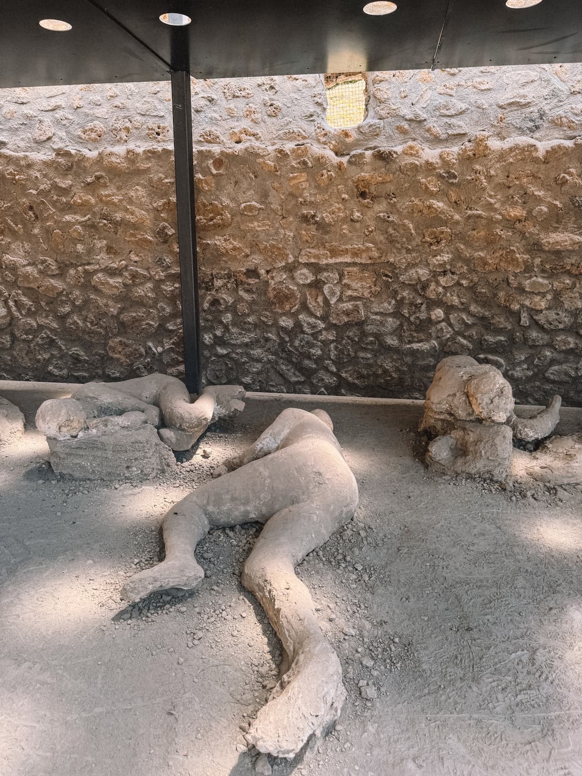 Plaster casts in Pompeii.
