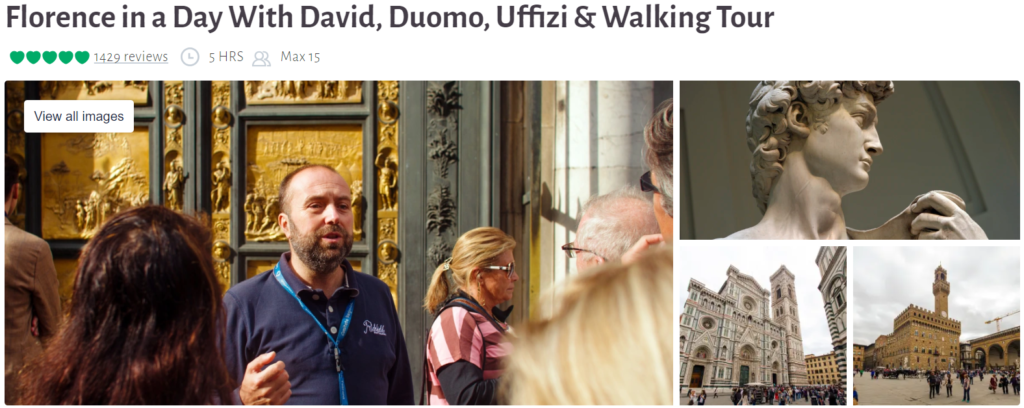 Florence in a Day with David, Duomo, Uffizi & Walking Tour 