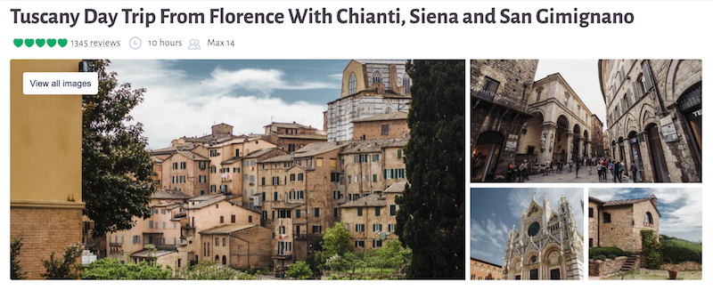 Tuscany Day Trip from Florence with Chianti, Siena and San Gimignano 