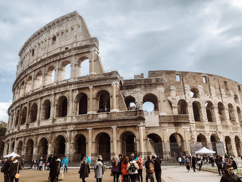 colosseum rome guided tour View of the exterior of the Colosseum during a Colosseum tour in Rome.