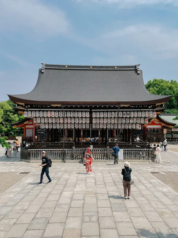 The exterior of a Japanese temple