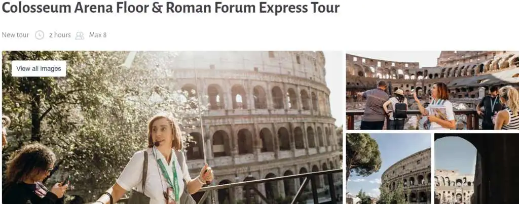 Colosseum Arena Floor & Roman Forum Express Tour