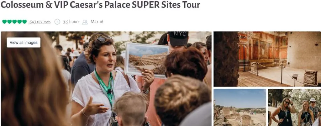 Colosseum & VIP Caesar's Palace Super Sites Tour