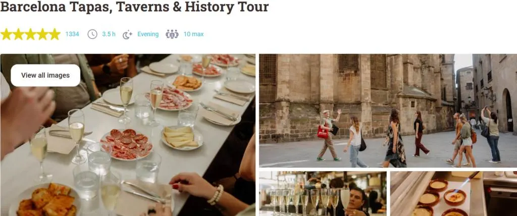 Barcelona Tapas Taverns and History Tour