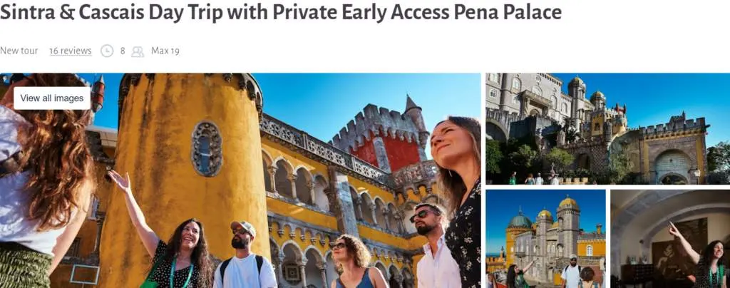Sintra & Cascais Day Trip with Private Early Access Pena Palace
