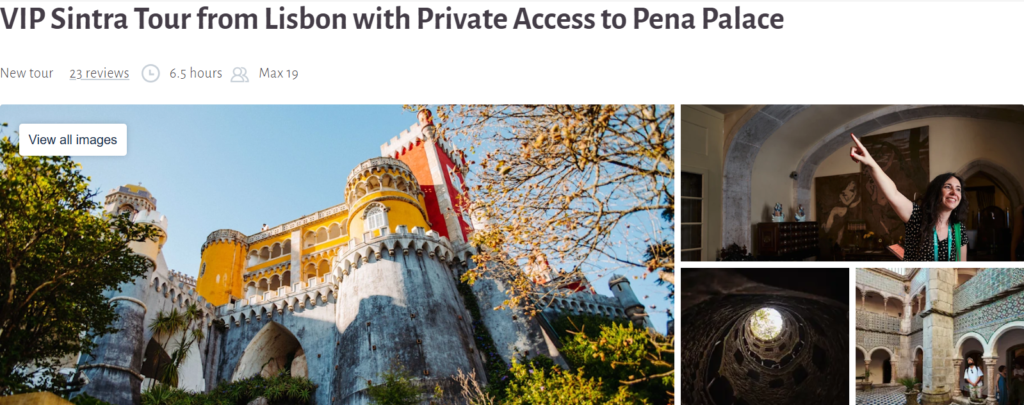 VIP Sintra Tour from Lisbon with Private Access to Pena Palace