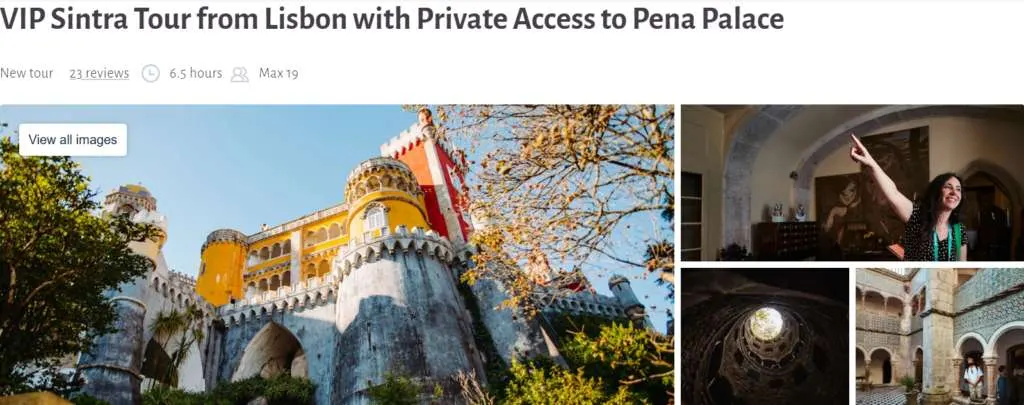 VIP Sintra Tour from Lisbon with Private Access to Pena Palace